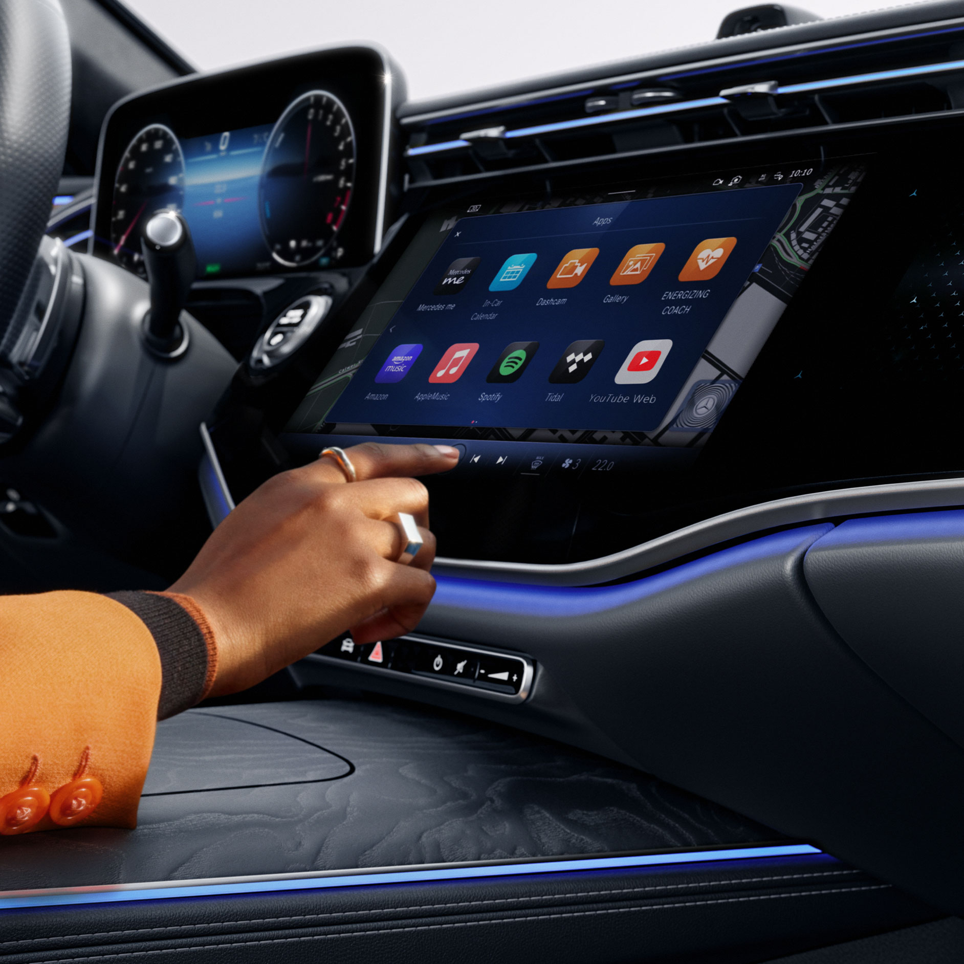 Intuïtieve bediening | MBUX multimediasysteem | Mercedes-Benz Interieur van de Mercedes-Benz E-Klasse Limousine.