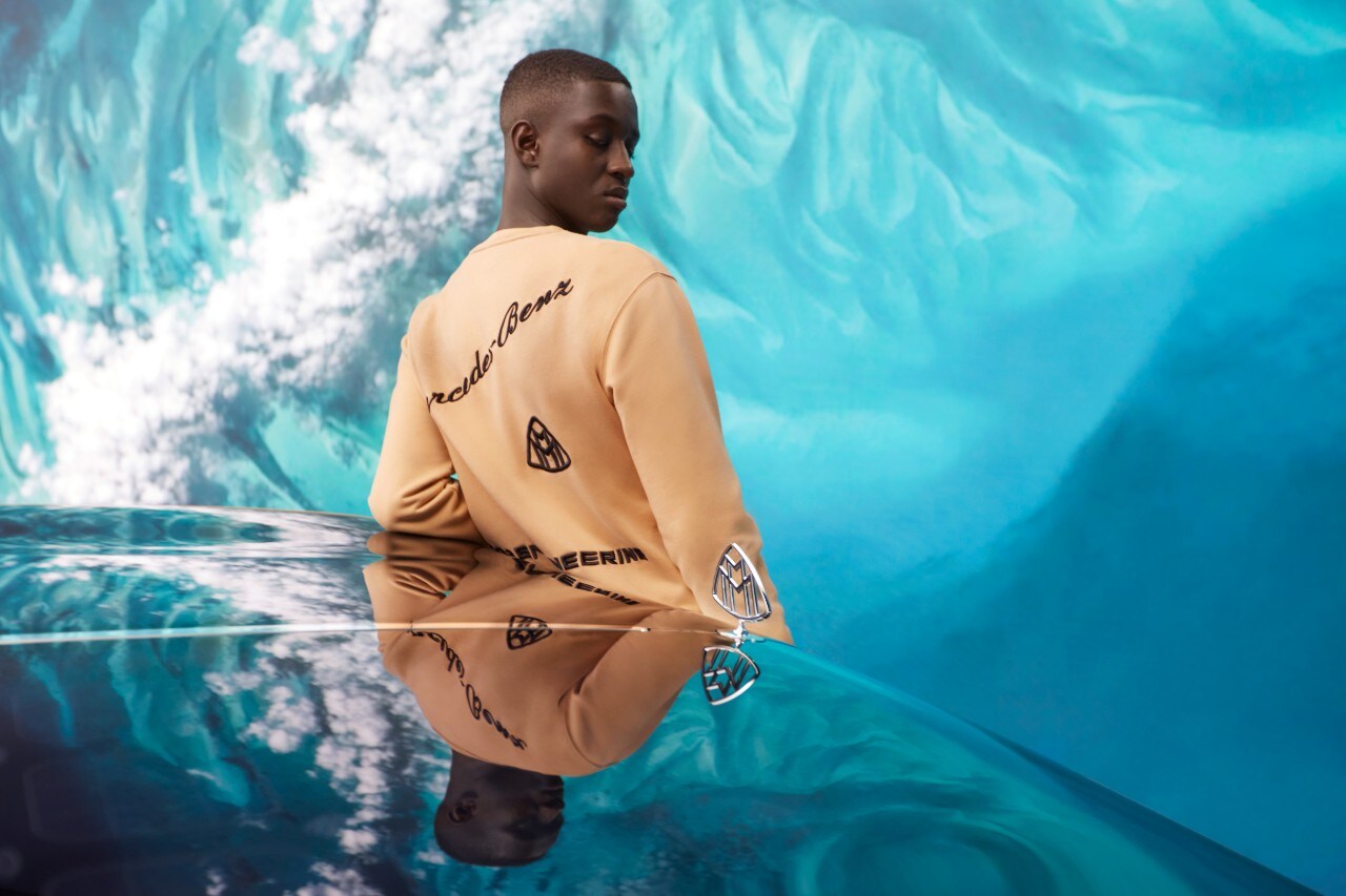 Elektrische showcar naar de visie van Virgil. De foto toont het interieur van de Mercedes-Benz Maybach.